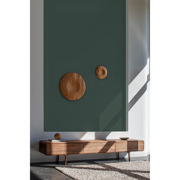 Brązowa szafka pod TV z litego drewna orzechowego 220x45x45 cm Fawn – Gazzda-image-1