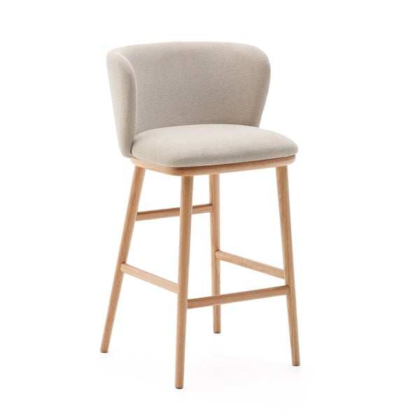 Beżowy hoker (wysokość siedziska 65 cm) Ciselia – Kave Home