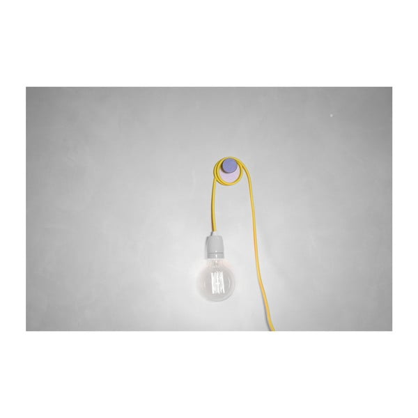 Żółty kabel do lampy wiszącej z oprawką Filament Style G Rose