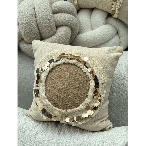 Poszewka na poduszkę 43x43 cm Sequins – Mioli Decor-image-1