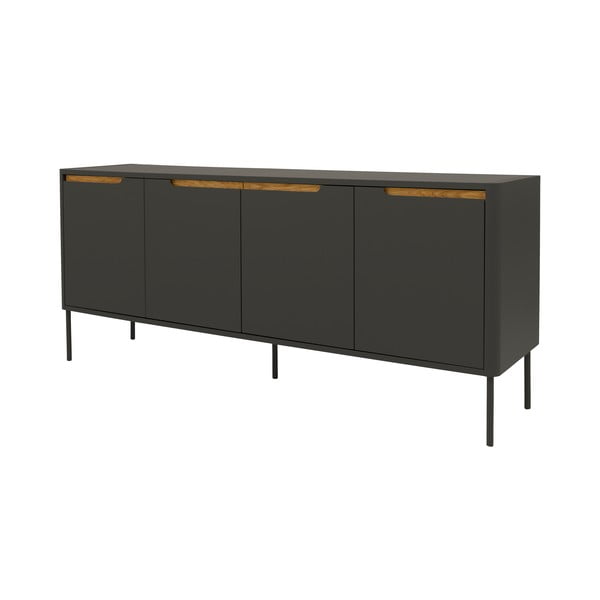 Czarna komoda Tenzo Switch, 173x76 cm-image-2