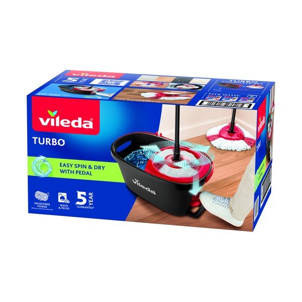 Zestaw mopa obrotowego i wiadra Vileda Turbo-image-2