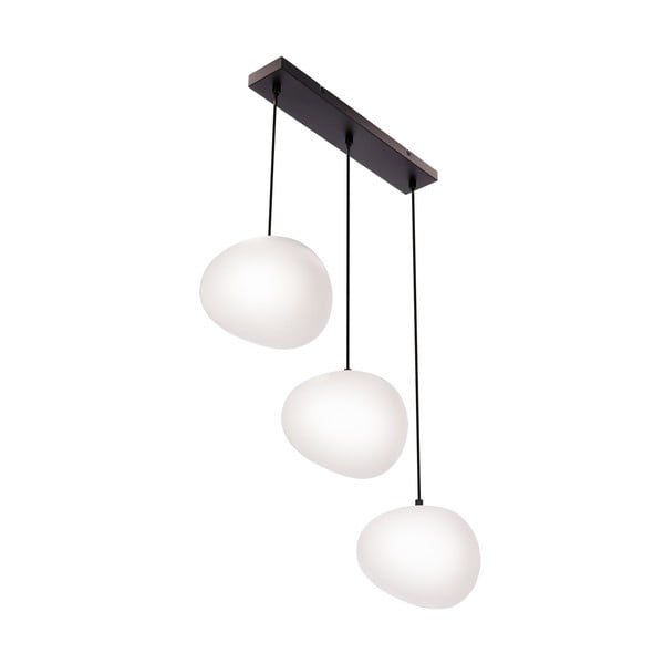 Czarno-biała lampa wisząca Stones – Candellux Lighting-image-4