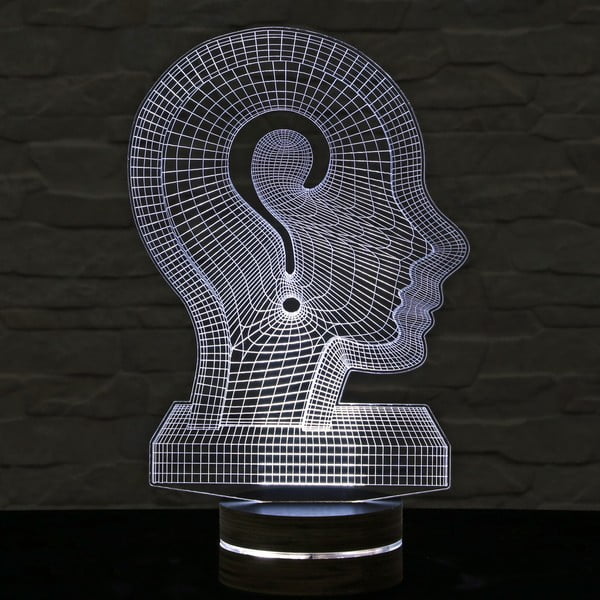 Lampa 3D stołowa Head