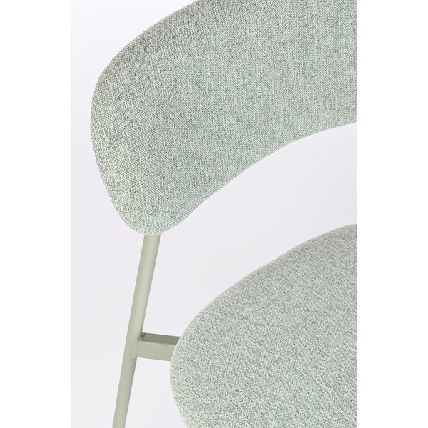 Miętowe tapicerowane krzesło Inka – Yes Everyday-image-1