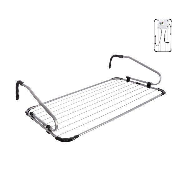 Wisząca suszarka na pranie w kolorze srebra 10,5 m – Orion