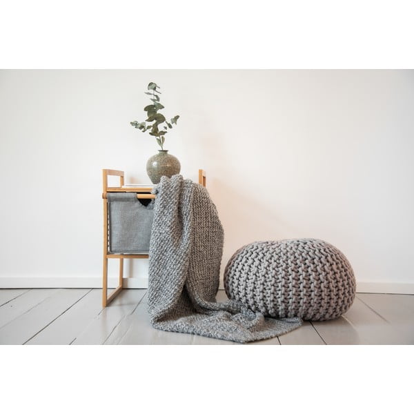 Szaro-naturalna bambusowa niska szafka łazienkowa 40x56 cm Bahari – Wenko-image-3