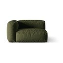 Zielony moduł sofy (lewostronny) Martina – Micadoni Home