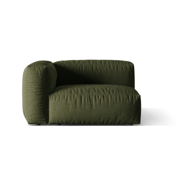 Zielony moduł sofy (lewostronny) Martina – Micadoni Home