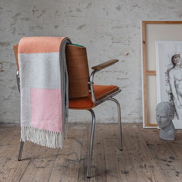 Zielono-ceglasty koc 125x190 cm Brick – Mette Ditmer Denmark-image-1