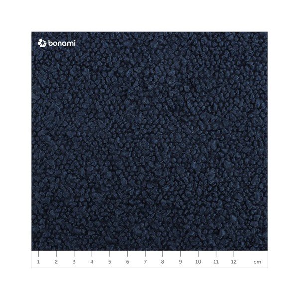 Ciemnoniebieski fotel z materiału bouclé Poppy – Micadoni -image-4