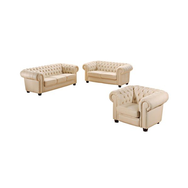 Beżowa sofa z imitacji skóry Max Winzer Chandler, 200 cm-image-1