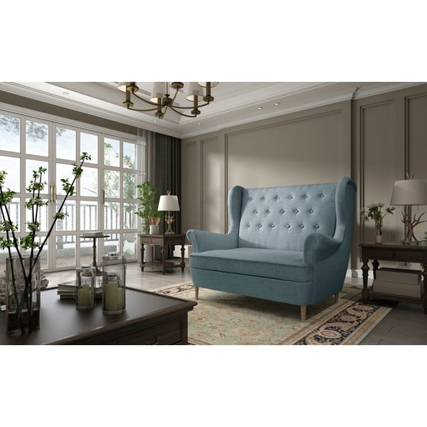 Niebieska sofa 150 cm Aros – ELTAP-image-1