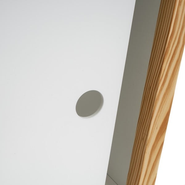 Biały regał dziecięcy z drzwiami przesuwnymi 70x77 cm – Casa Selección-image-4