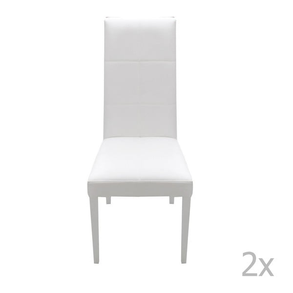 Zestaw 2 białych krzeseł Evergreen House