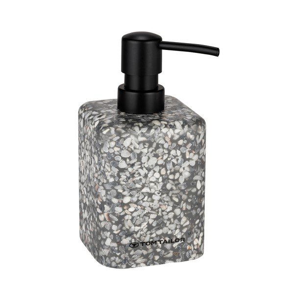 Szary dozownik do mydła z żywicy polimerowej 270 ml Tom Tailor T-Terrazzo – Wenko-image-3
