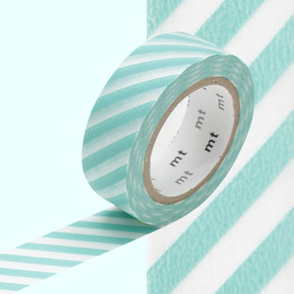 Taśma dekoracyjna washi Stripe Mint