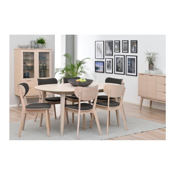 Jasny owalny stół rozkładany z drewna dębowego Rowico Mimi, 170 x 105 cm-image-2