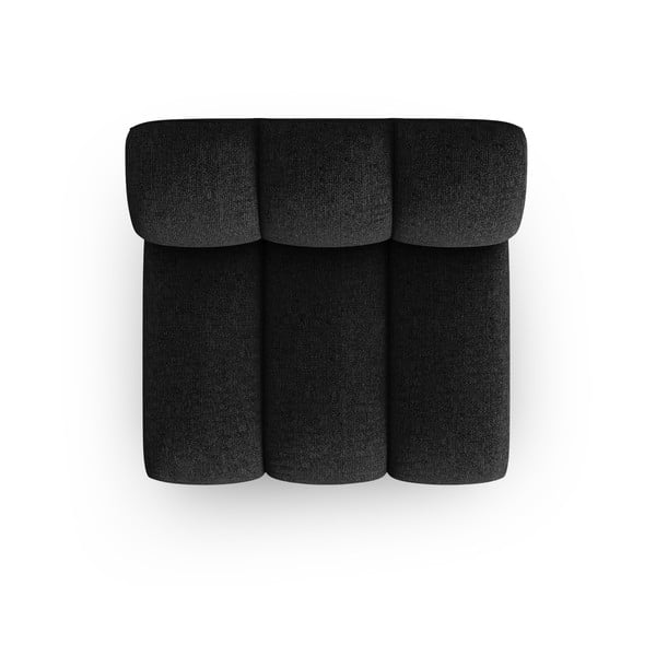 Czarnoantracytowy moduł sofy (moduł środkowy) Lupine – Micadoni Home-image-2