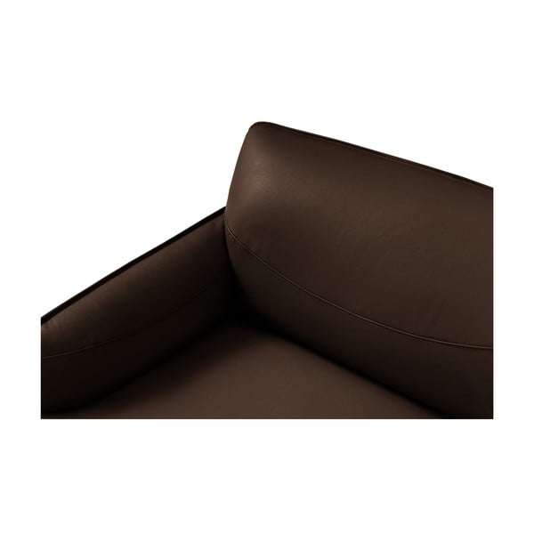 Brązowy skórzany fotel Windsor & Co Sofas Neso-image-4