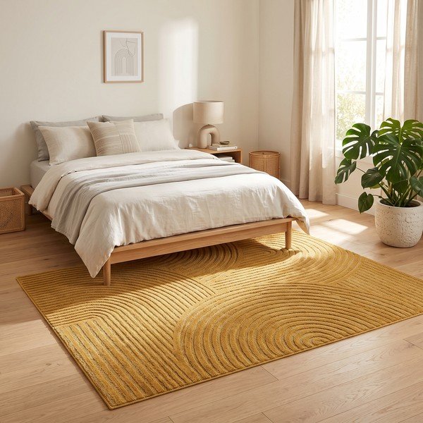 Dywan w kolorze ochry 200x290 cm Whirl – ESTE-image-2