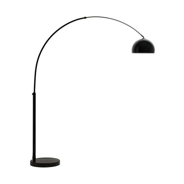 Czarna lampa stojąca z metalowym kloszem (wysokość 160 cm) Madali – Kave Home