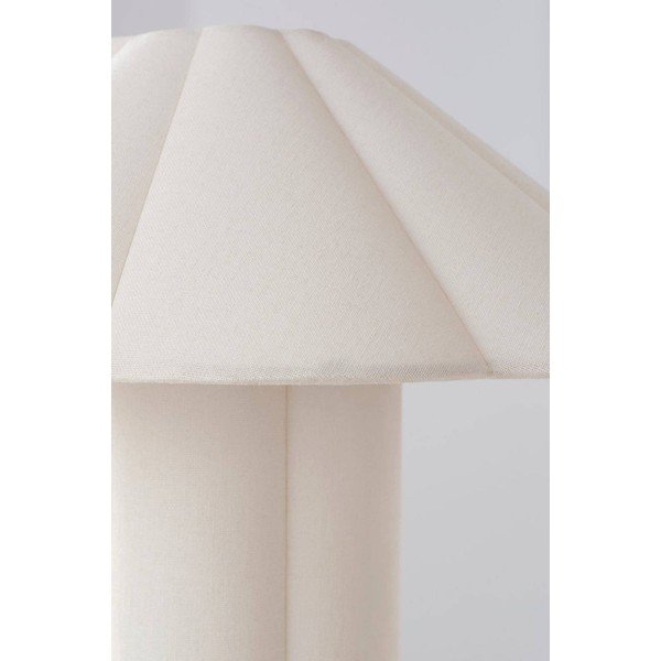 Kremowa lniana lampa stołowa (wysokość 38 cm) Gerd – Jotex-image-3