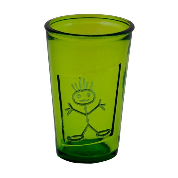 Zielona szklanka ze szkła z recyklingu Ego DekorZeus, 300 ml