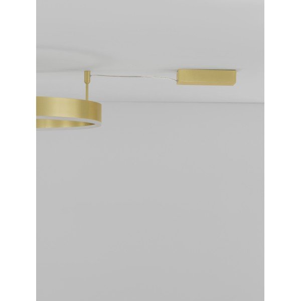 Aluminiowa lampa sufitowa LED ze ściemniaczem w kolorze mosiądzu Motif – Nova Luce-image-3