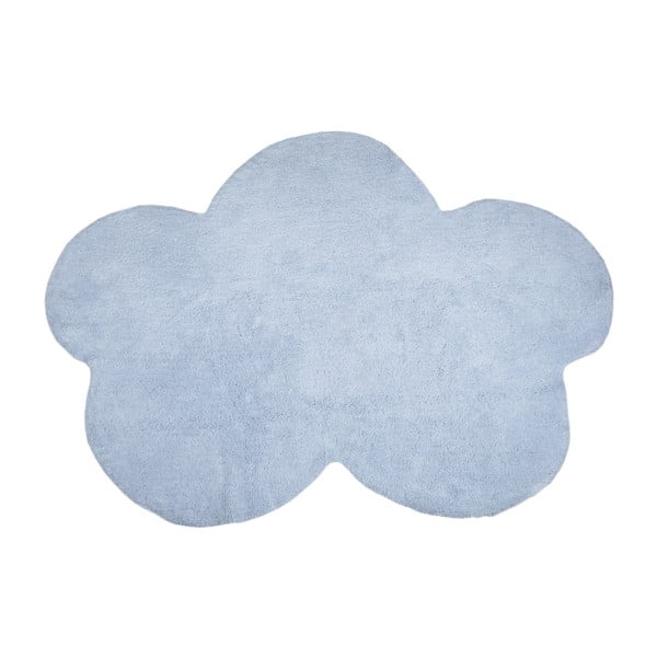 Niebieski dywan bawełniany Happy Decor Kids Cloud, 160x120 cm