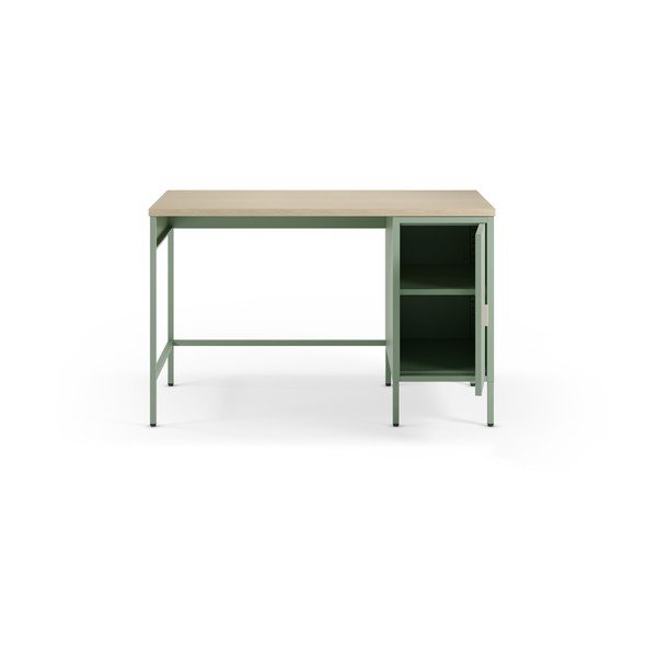 Biurko z blatem w dekorze dębu 60x120 cm Sayla – Marckeric-image-1