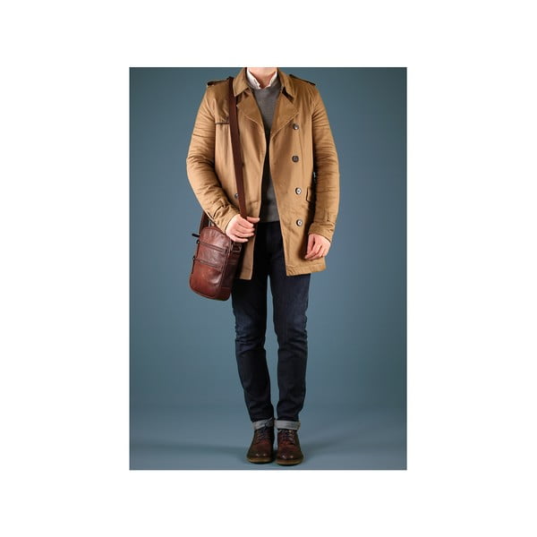 Torba skórzana unisex Grange Vintage Treacle-image-3