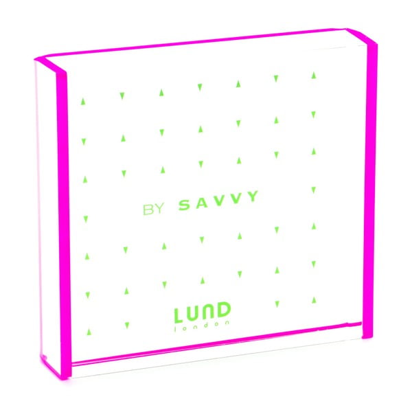 Ramka na zdjęcia z różowymi krawędziami Lund London Flash Tidy, 8,3x7,7 cm