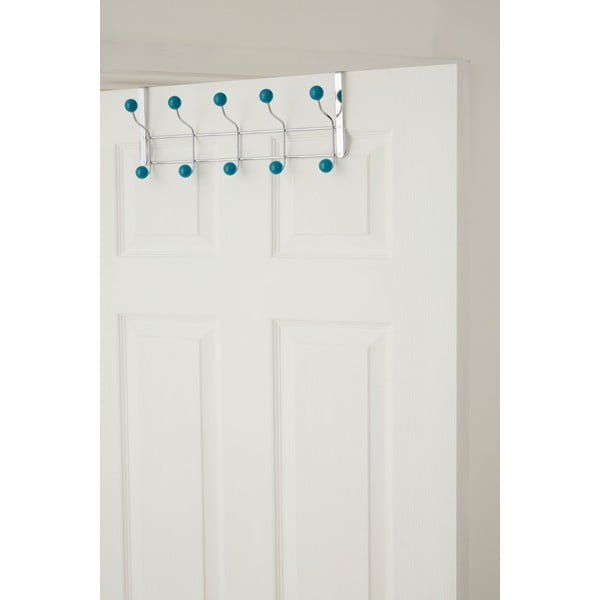 Miętowo-srebrny metalowy wieszak na drzwi 41 cm – Premier Housewares-image-4