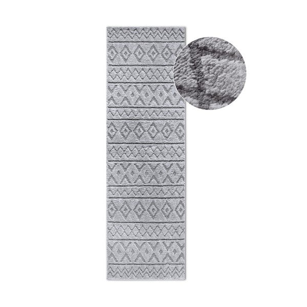 Szary chodnik 80x240 cm Itinerance Light Grey – Elle Decoration