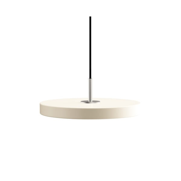Kremowa lampa wisząca LED z metalowym kloszem ø 31 cm Asteria Mini – UMAGE