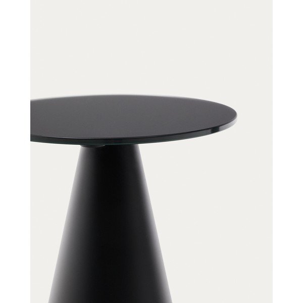 Okrągły stolik ze szklanym blatem ø 30 cm Wilshire – Kave Home-image-4