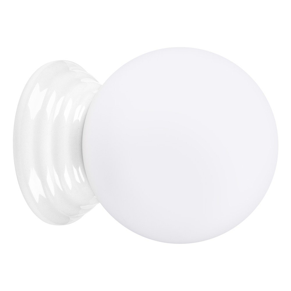 Biały kinkiet ceramiczny ø 12 cm Farsa – Sollux