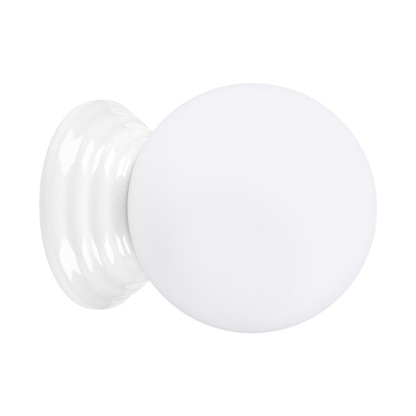 Biały kinkiet ceramiczny ø 12 cm Farsa – Sollux
