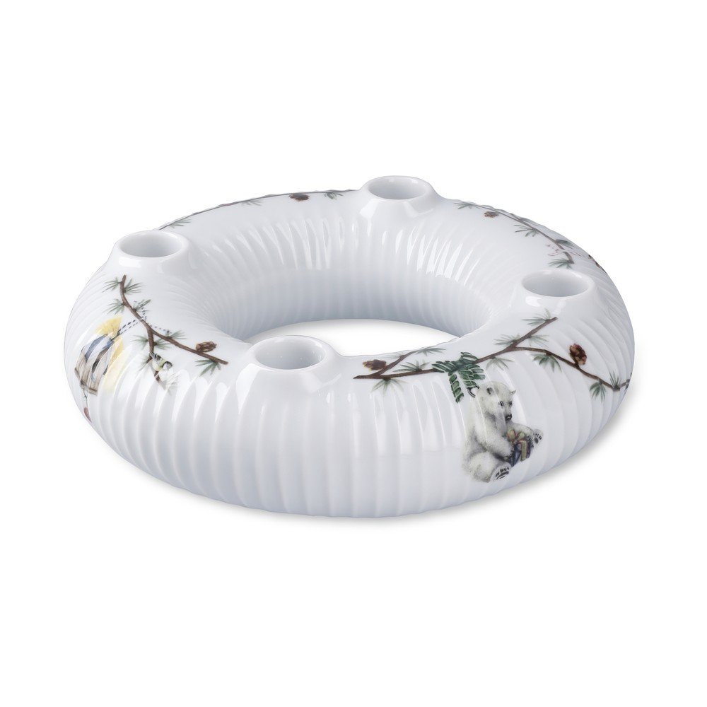 Porcelanowy adwentowy świecznik ze świątecznym motywem Hammershøi Christmas – Kähler Design