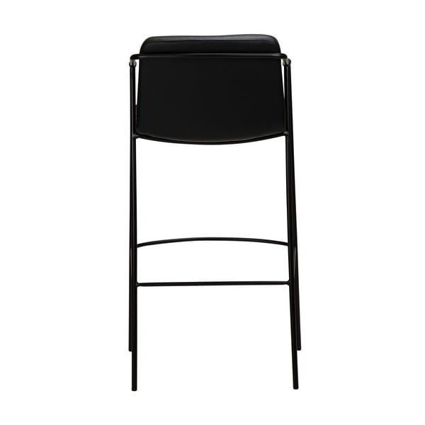 Czarny hoker z imitacji skóry DAN-FORM Denmark Boto, wys. 105 cm-image-2