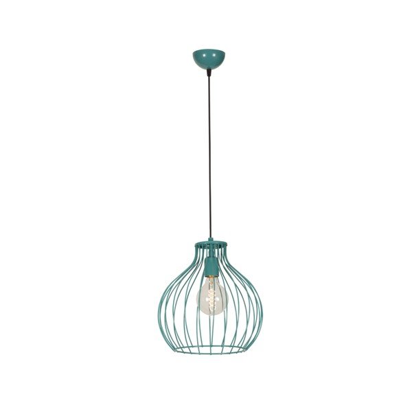 Niebieska lampa wisząca Wire Annan