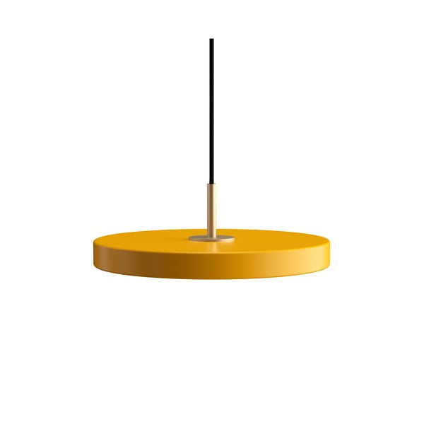 Żółta lampa wisząca LED z metalowym kloszem ø 31 cm Asteria Mini – UMAGE