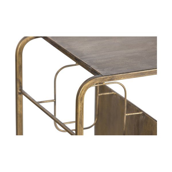 Metalowa szafka na wino w kolorze złota liczba butelek 6, 87x80,5x33 cm Capo – WOOOD-image-4