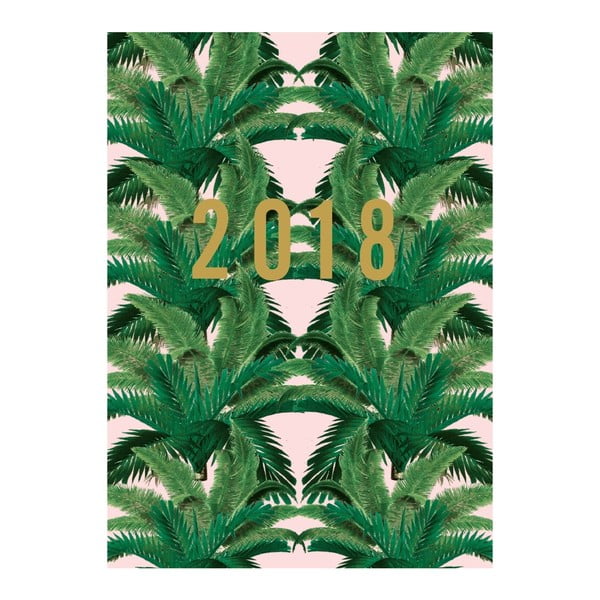 Kalendarz 2018 Portico Designs Pink Palm, A6