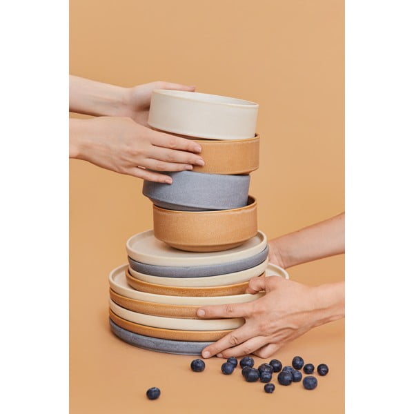 18-częściowy zestaw ceglastych naczyń z kamionki Bonami Selection Malia-image-4