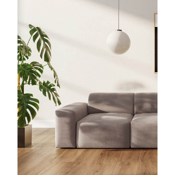 Beżowa sztruksowa sofa 285 cm Fluvio – MESONICA-image-3