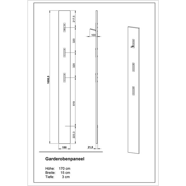 Szary wieszak ścienny Utah – Germania-image-3