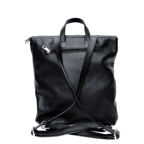 Czarny skórzany plecak Isabella Rhea-image-3