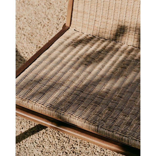 Drewniany fotel ogrodowy w naturalnym kolorze Itani – Kave Home-image-3